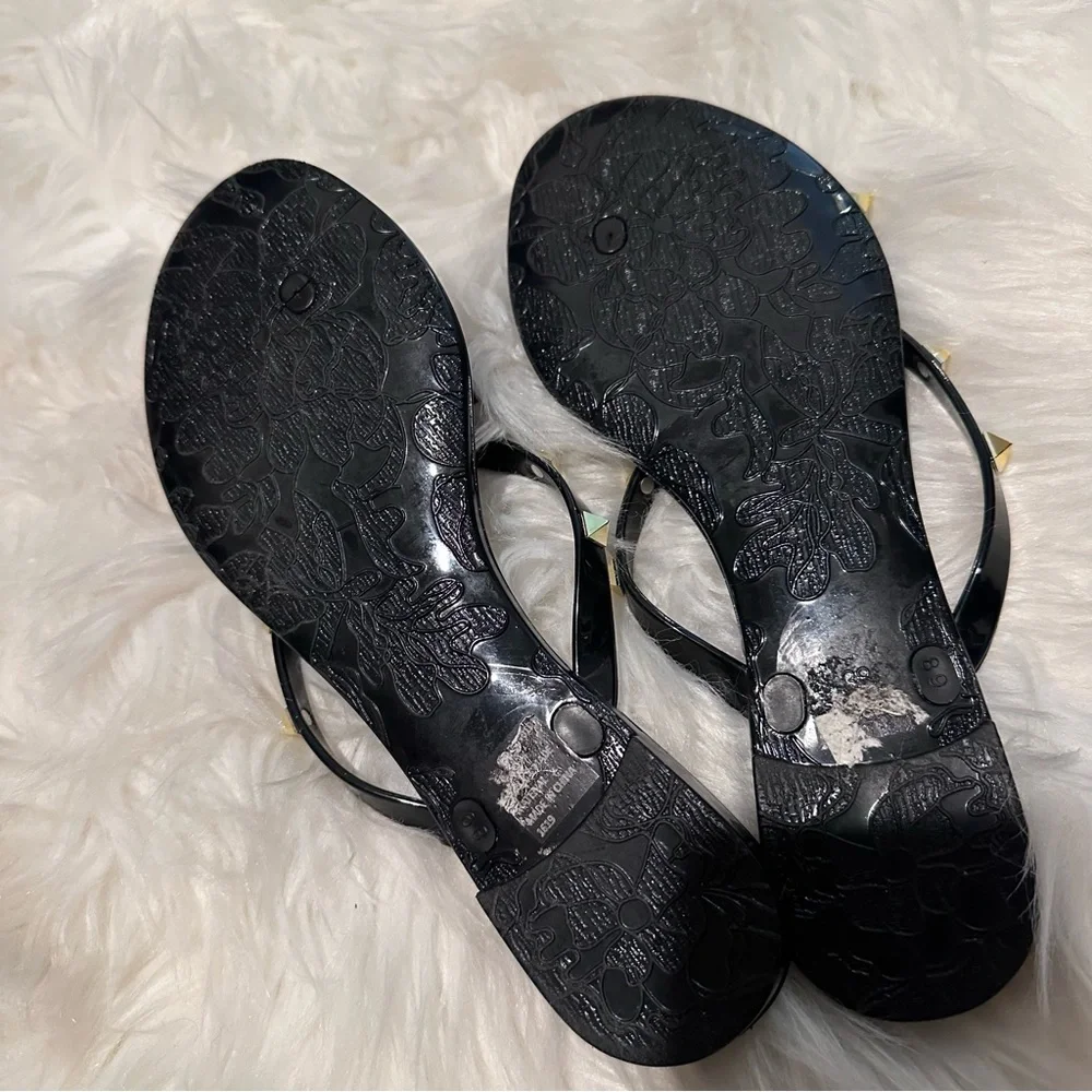Black gold‎ Studded jelly Women's Sandals